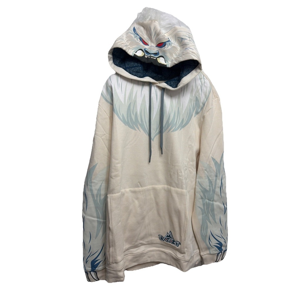 NWT Large Disney Animal Kingdom Expedition Everest Yeti Faux Fur Hoodie